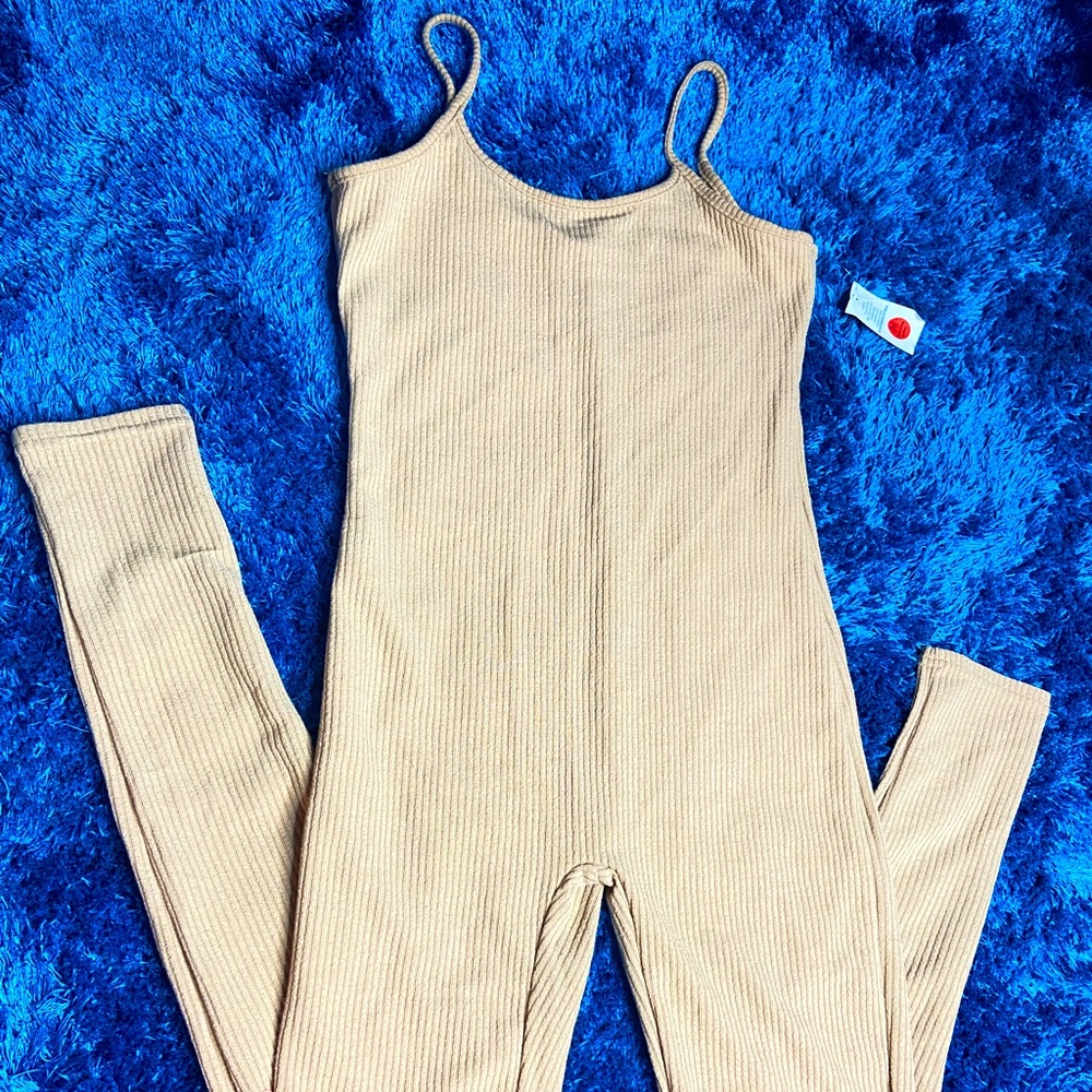 Tan/cream romper